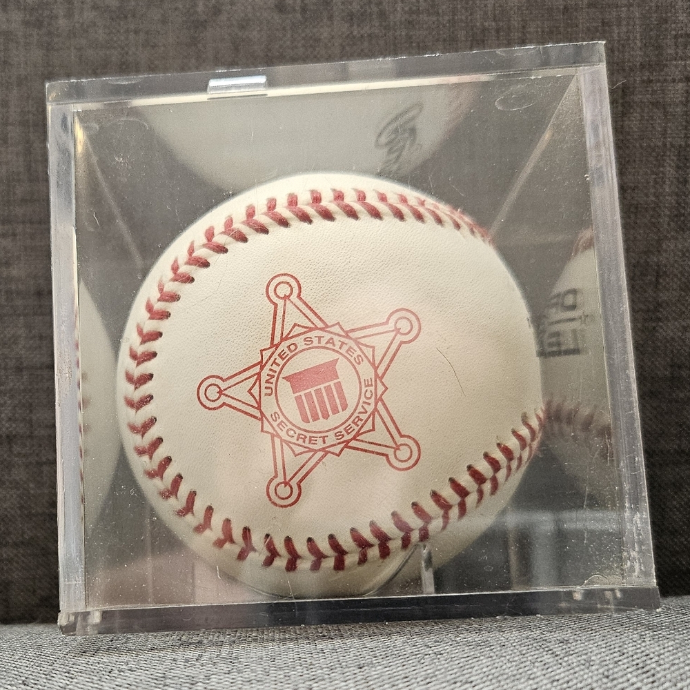 United States Official Secret Service Rawlings Baseball in Case